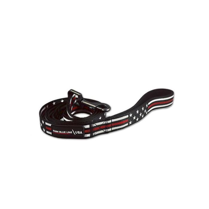 Dog Leash, Thin Red Line Stars & Stripes