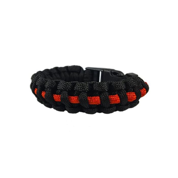 Paracord Survival Bracelet, Thin Red Line