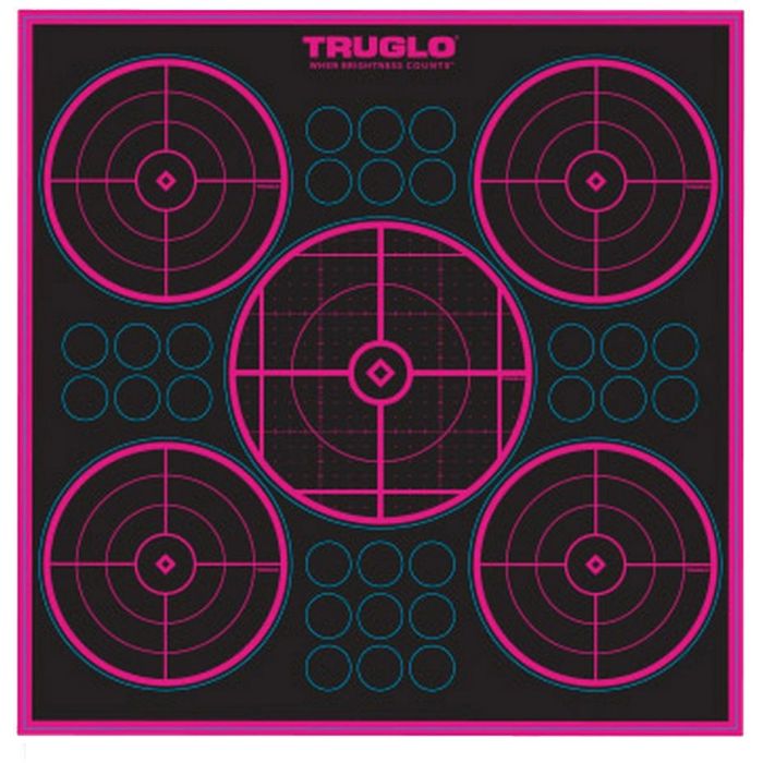 Target Pink 5-Bull 12'' x 12'' - 6 Pack