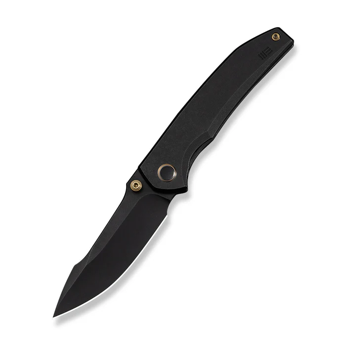 Ryson Thumb Stud Knife Black Titanium Handle (3.33"" Black Stonewashed Bohler M390 Blade) | WE-WE24086-1